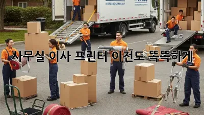 사무실 이사? 프린터 이전도 똑똑하게!